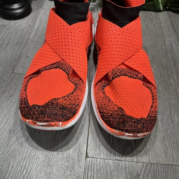 Nike Free RN Motion Shoes Mens Size 9 Orange Flyknit Running Sneaker 880845-600 - Picture 3 of 9